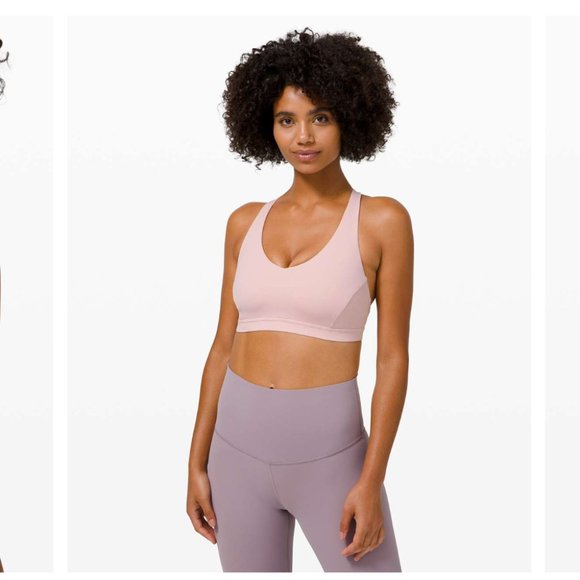 Lululemon Arise Bra C/D Cup Porcelain Pink Size 8 - Picture 1 of 11